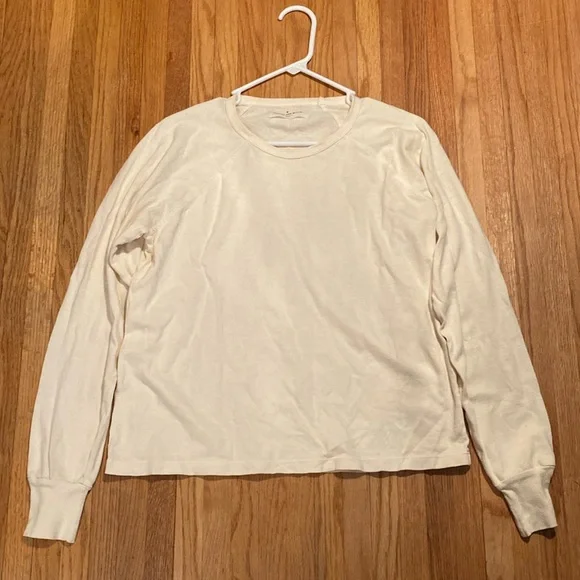 Imogene + Willie the long sleeve raglan in vintage white, s - Picture 12 of 12